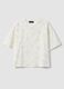 T-shirt branca em puro algod&atilde;o com corte relaxado e bordados florais_4