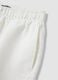 White linen-viscose blend shorts with elasticated waist, regular fit_5
