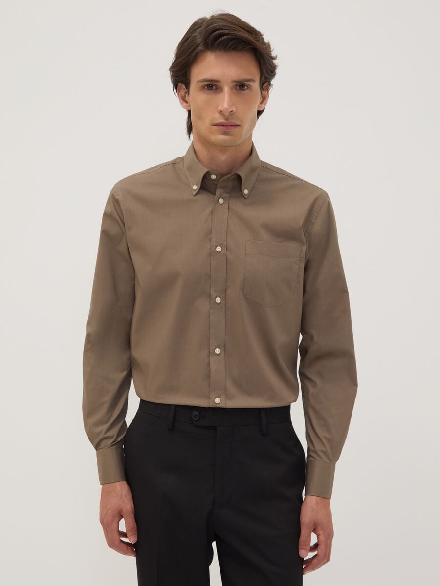 &Kappa;&alpha;&phi;έ &pi;&omicron;&upsilon;&kappa;ά&mu;&iota;&sigma;&omicron; regular fit &mu;&epsilon; button-down &gamma;&iota;&alpha;&kappa;ά, easy iron_0
