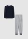 Boys' Pyjama in Multi-Colour Fleece Blend Regular Fit_1