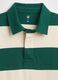 Green and beige long sleeve cotton polo_2
