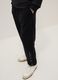 Joggers de algod&atilde;o puro pretos para rapaz, ajuste regular_2