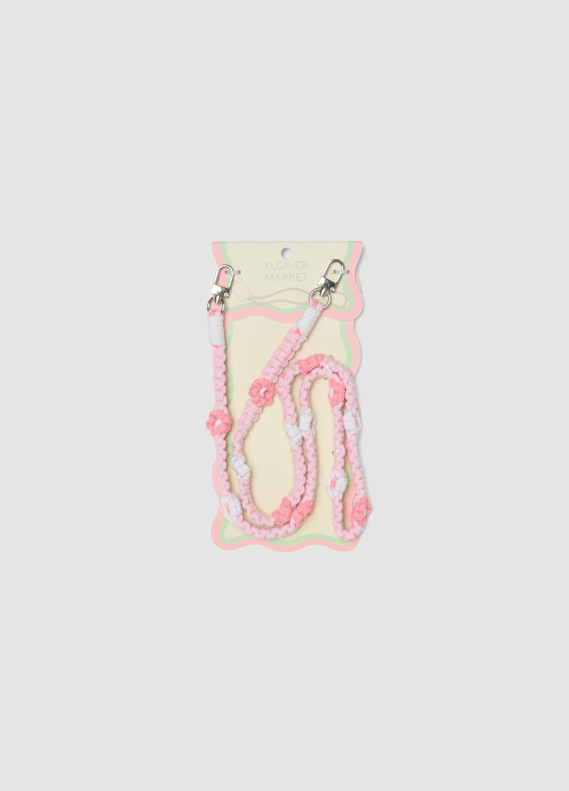 Multicolour pure cotton floral strap