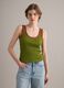 Camiseta de tirantes verde de algod&oacute;n puro acanalado_2