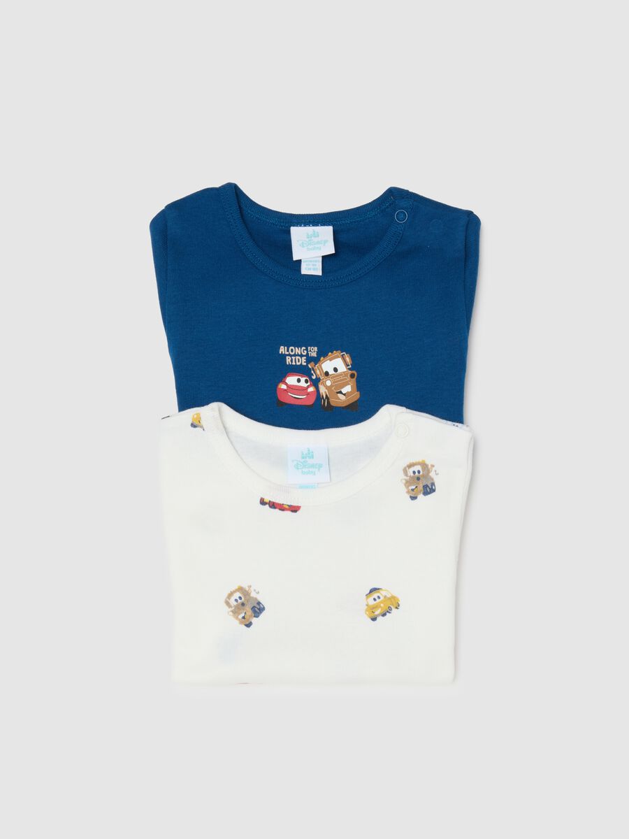 Multicolour pure cotton baby bodysuit twin-pack with Cars prints_3