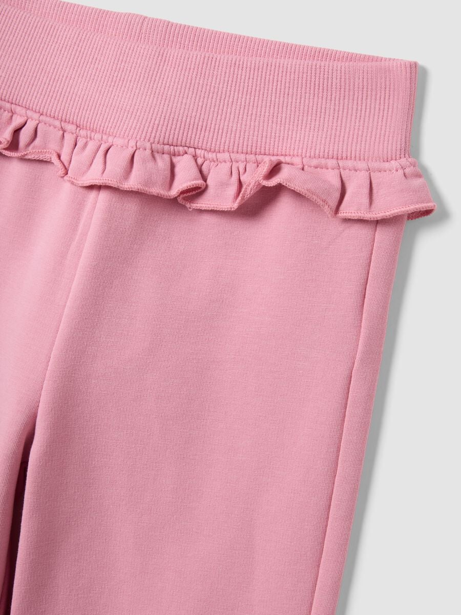 Rosa Jogging-Set aus Baumwollmischung mit Frozen-Print f&uuml;r M&auml;dchen_2