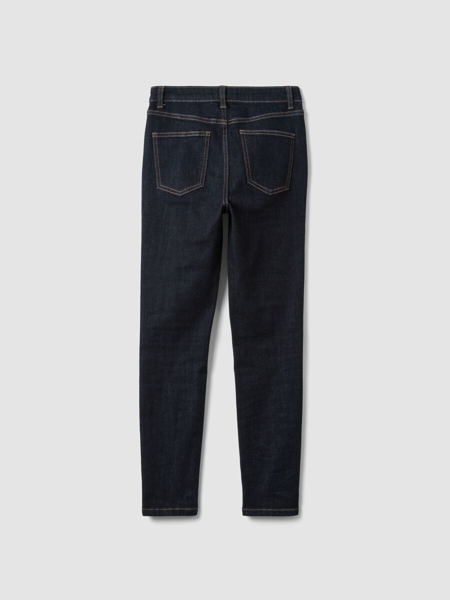 Blue denim skinny-fit jeans in stretch cotton_6