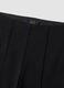 Black flared stretch viscose leggings_5