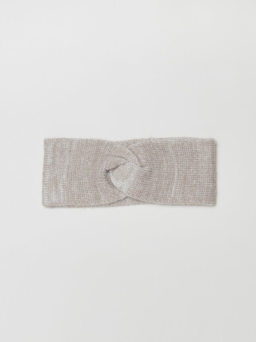 Lurex headband with knot_0