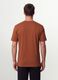 Brown regular-fit T-shirt in pure organic cotton jersey_3