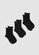 3er-Pack schwarze Socken aus Bio-Baumwolle_0
