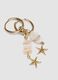 Gold-tone earrings with starfish charm_2