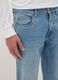 Blue slim fit denim jeans_3