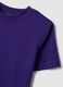 Purple crew-neck Supima cotton T-shirt, regular fit_5