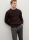 Brown regular fit tricot jumper_0