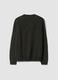 Green crew-neck jersey knit jumper, regular fit_2