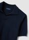 Short-sleeved blue polo in pure cotton_5