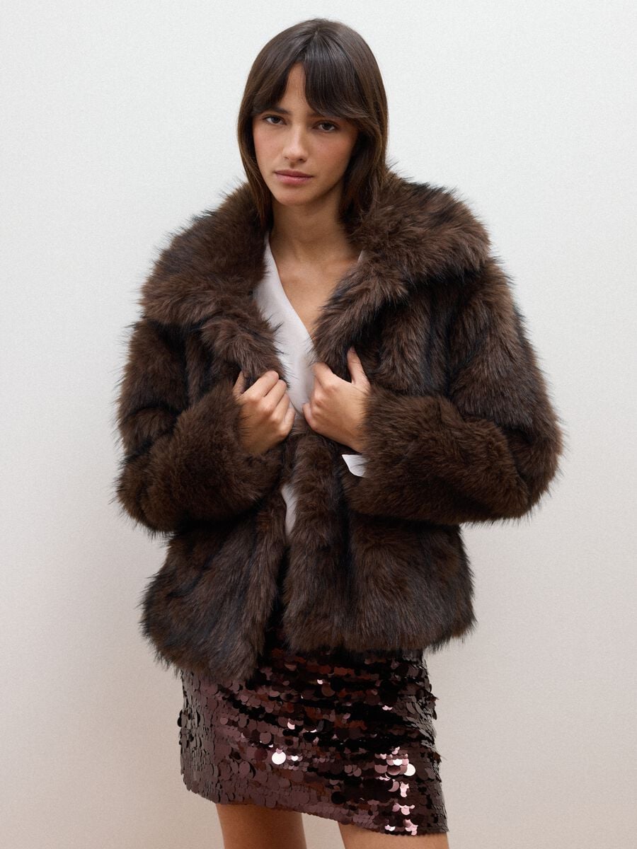 Giacca marrone scuro regular fit_0