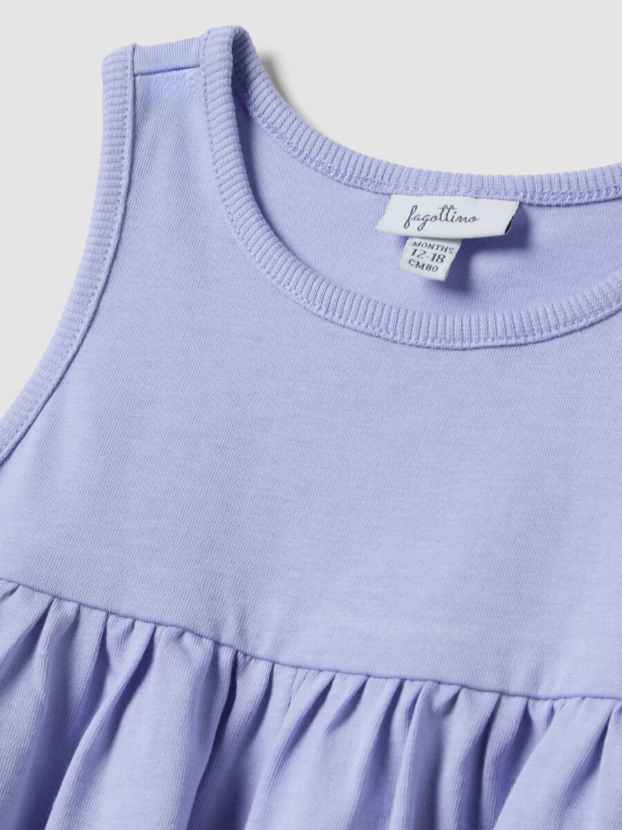 Purple organic cotton mini dress_2