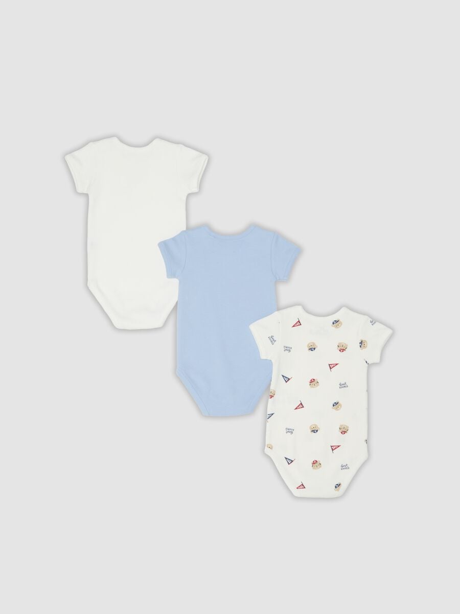 3er-Pack farbige Bodys aus reiner Bio-Baumwolle f&uuml;r Baby und Kleinkind_1