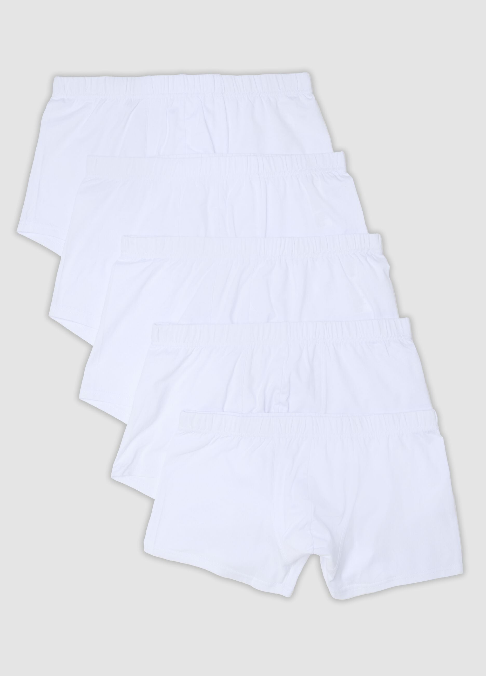 5er-Pack weisse Boxer aus Bio-Baumwolle