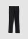 Schwarze Slim-Fit-Chinohose aus elastischer Viskose_2