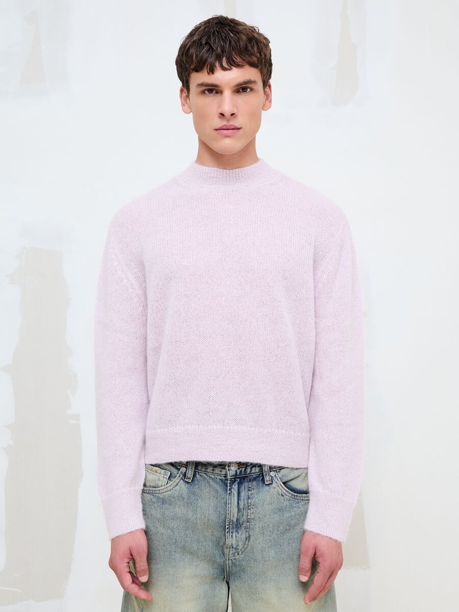 Light Pink Mohair Crew-Neck Jumper_3