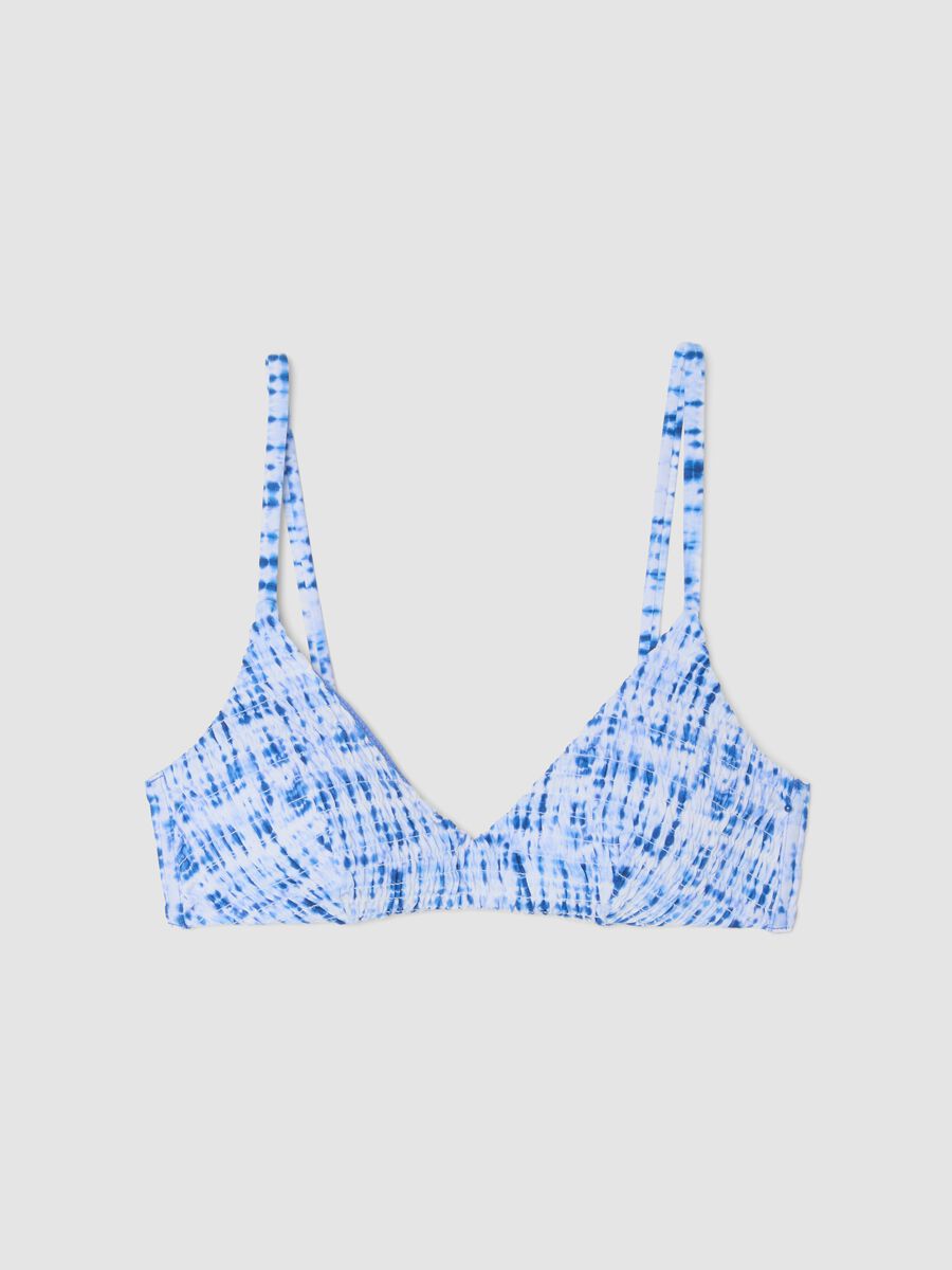 Light blue stretch bikini top_4