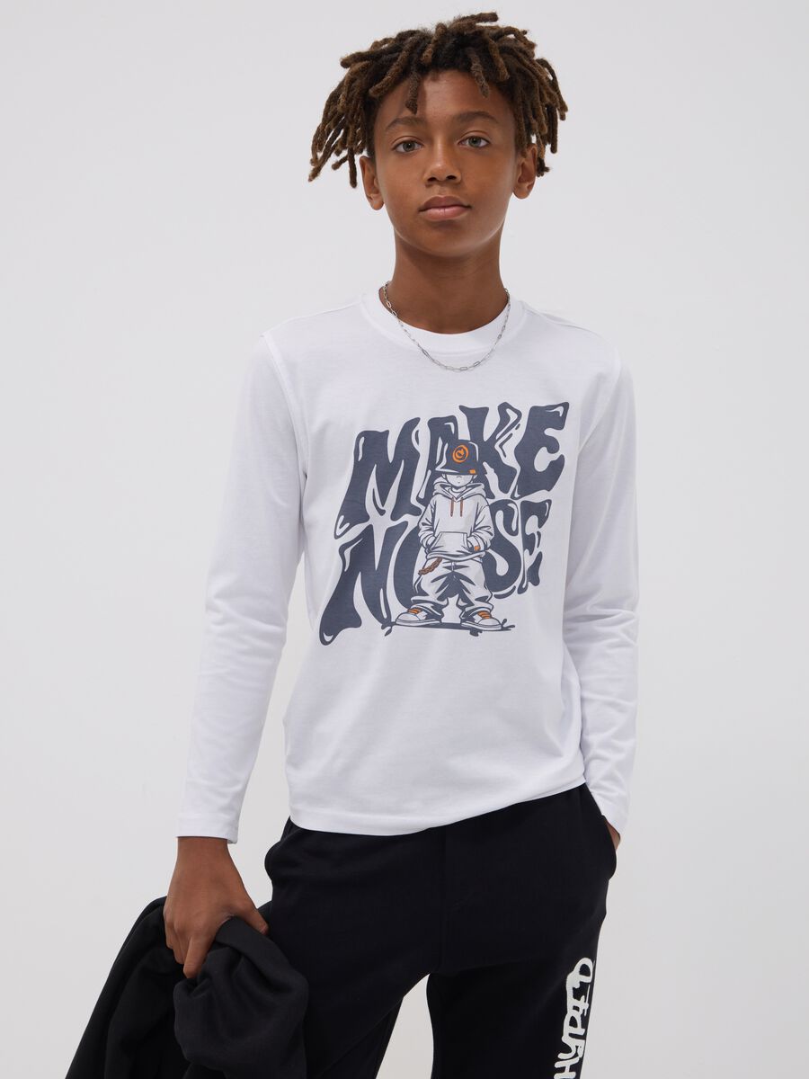 &Lambda;&epsilon;&upsilon;&kappa;ό T-shirt &alpha;&gamma;&omicron;&rho;&iota;&omicron;ύ relaxed &epsilon;&phi;&alpha;&rho;&mu;&omicron;&gamma;ή&sigmaf; &alpha;&pi;ό 100% &omicron;&rho;&gamma;&alpha;&nu;&iota;&kappa;ό &beta;&alpha;&mu;&beta;ά&kappa;&iota;_1