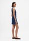Robe en denim extensible avec zip arri&egrave;re_1