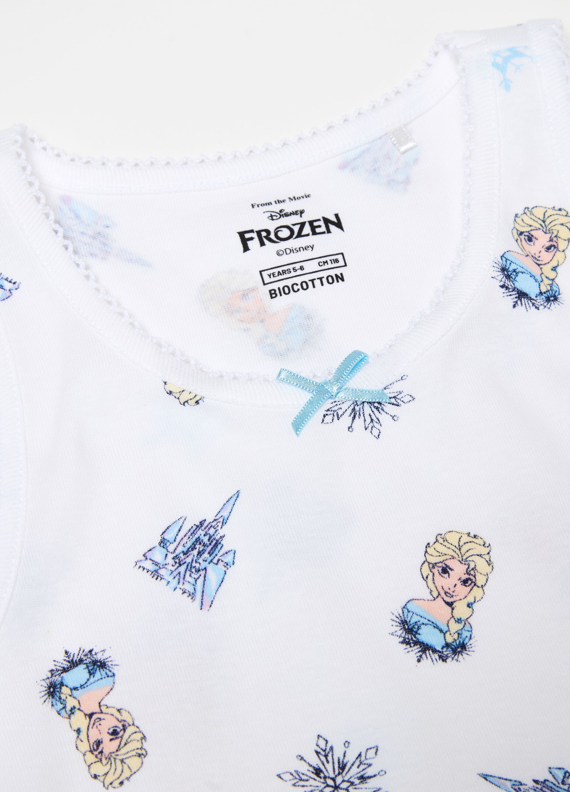 Pack dos camisetas de tirantes de algodón orgánico estampado Elsa