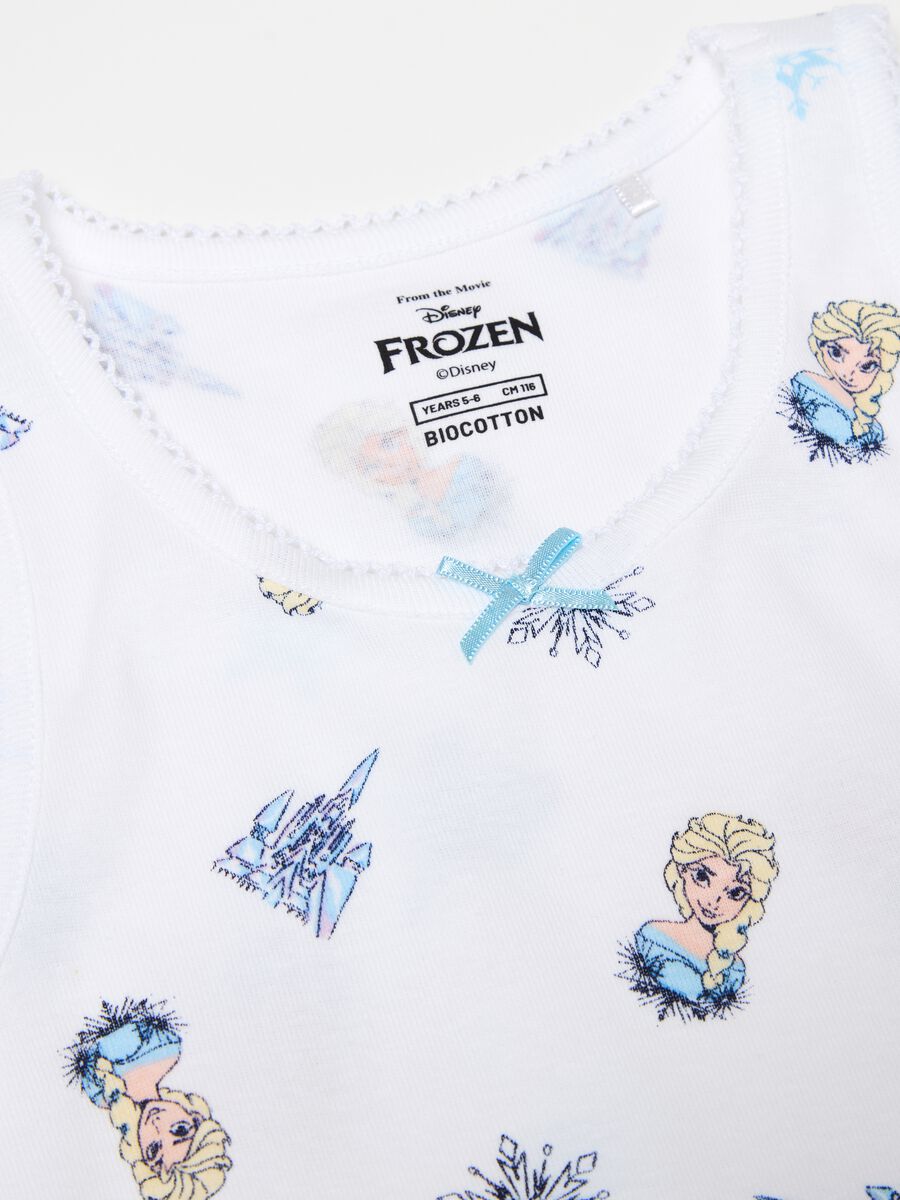 Pack dos camisetas de tirantes de algodón orgánico estampado Elsa_2