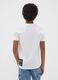 T-shirt branca em algod&atilde;o puro com estampado frontal, corte regular para rapaz_2
