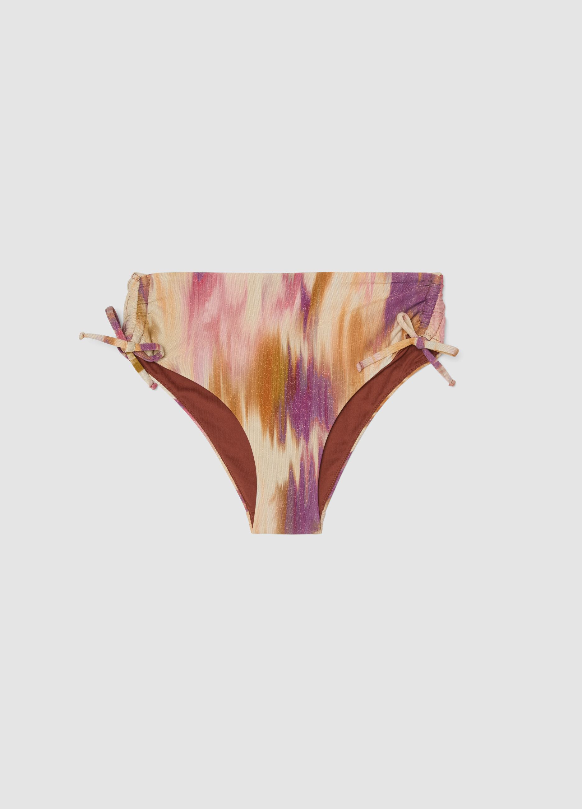 Mehrfarbige Badehose aus Stretchmaterial