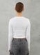 Crop Long-sleeved T-shirt White_1