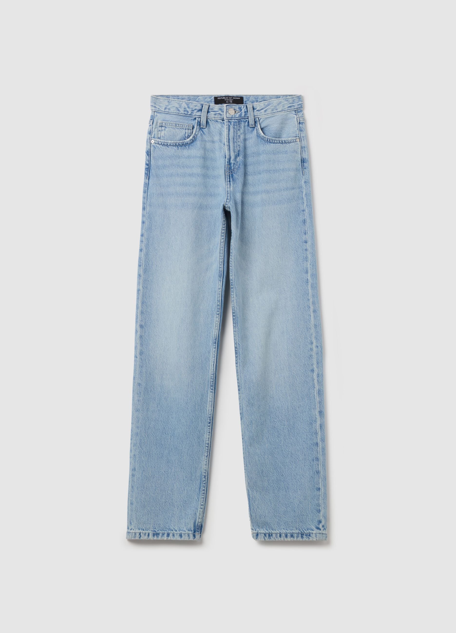 Five-pocket,straight-fit jeans