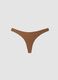 Brown Brazilian bikini briefs in stretch fabric_4