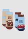 2-pack of non-slip organic stretch cotton socks with Cars print_0