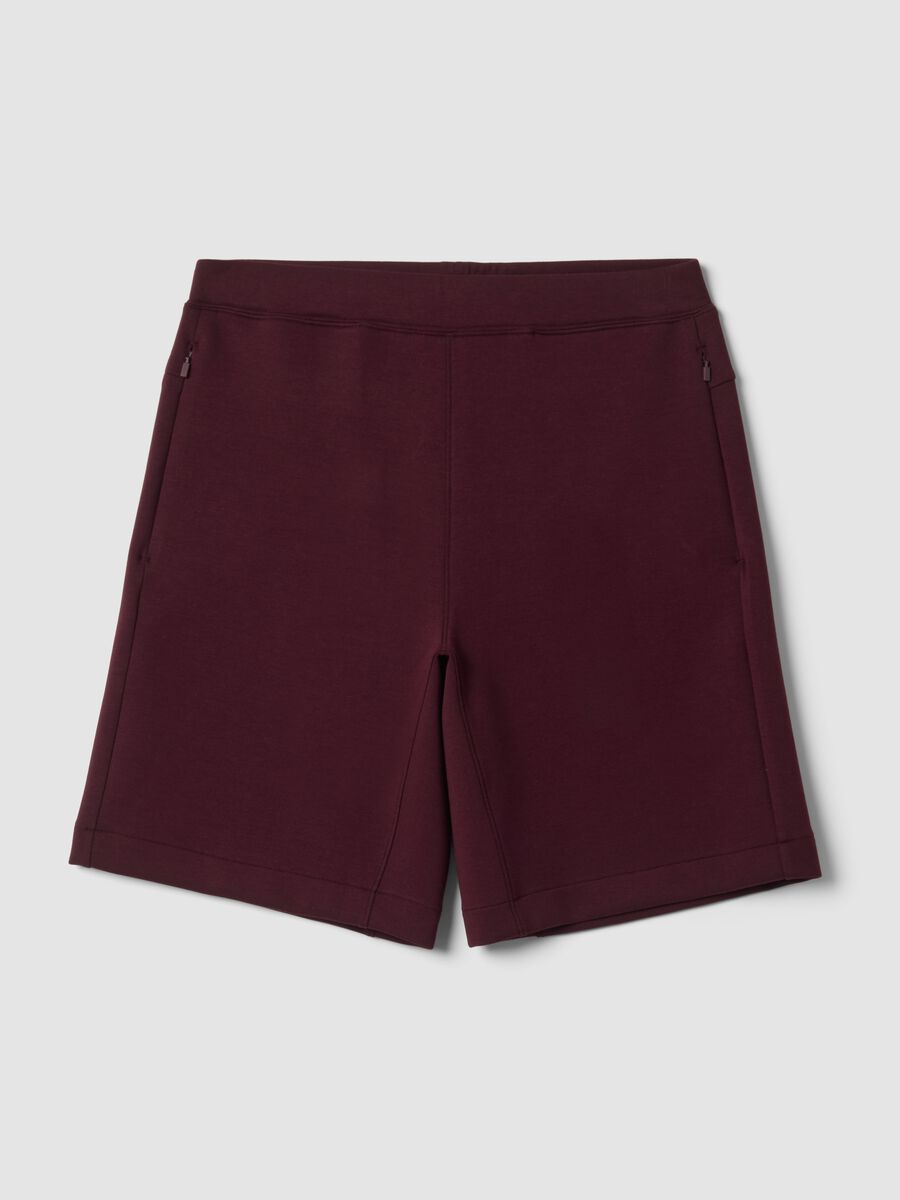 Breathable brown 2-way stretch shorts_0