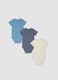 Multicolour 3-pack organic cotton bodysuits for baby and toddler_1