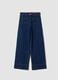 Girls' blue culotte jeans in stretch cotton_3