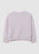 Sweatshirt de menina em puro algodão violeta regular fit com texto_1