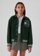 Varsity bomber jacket with boucl&eacute; applications_1
