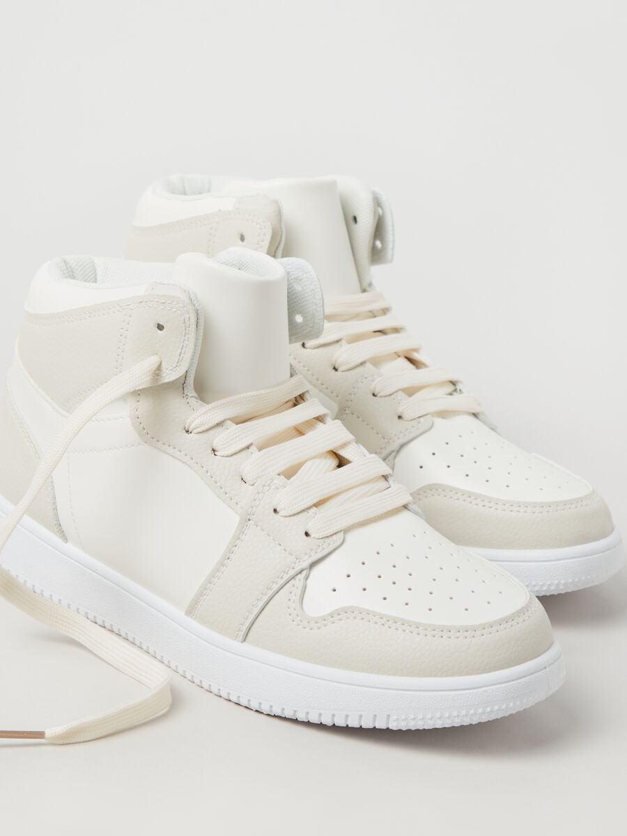 Two-tone high-top sneakers_1