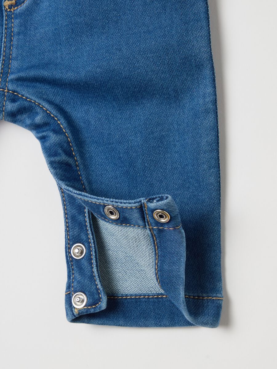 Denim dungarees with pocket_3
