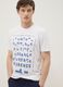Wei&szlig;es T-Shirt aus reiner Baumwolle mit Print, Regular Fit_2