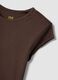 Regular fit brown short-sleeve pure cotton t-shirt_5