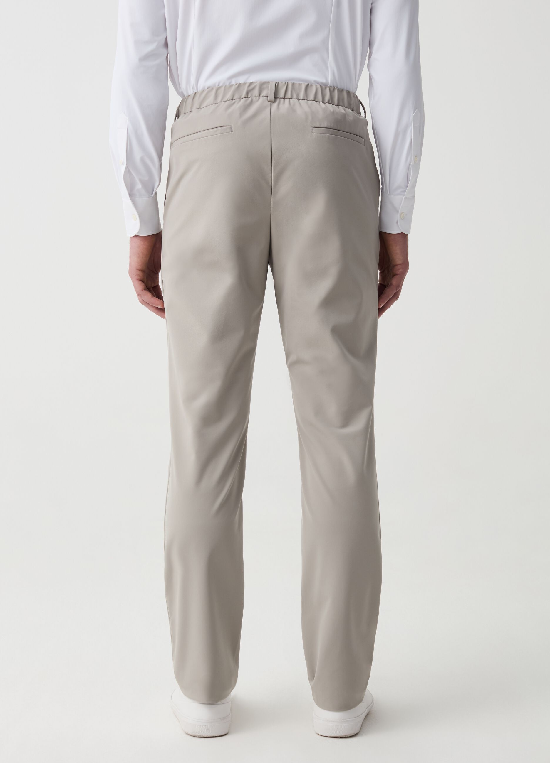 Pantalón slim fit elástico con cordón OVS Tech