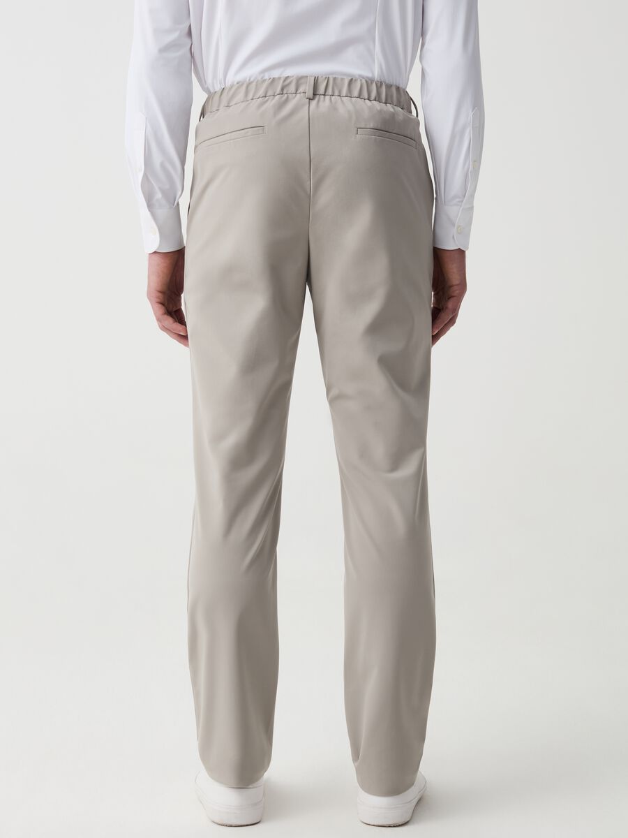 Pantalone slim fit stretch con coulisse OVS Tech_2