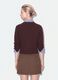 Brauner Rundhals-Cardigan aus Lyocell-Wollmix im Oversize-Fit_3
